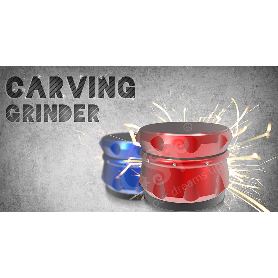 GRINDER CARVING DORADO 4 PARTES (55 MM)